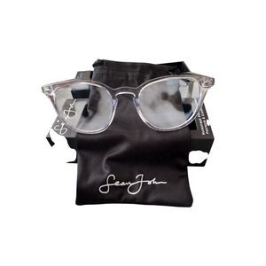 Sean John Adult Blue Light Blocker Glasses Clear Transparent Frame